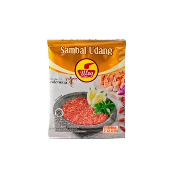 Uleg Sambal Udang (Shrimp Chili Sauce) Sachet - Indonesian sambal - Sedap Food Group