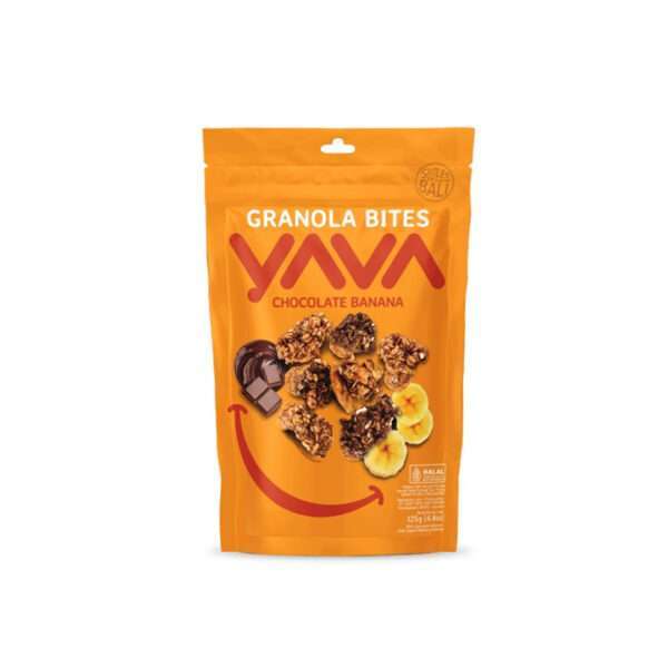 Yava Granola Bites Chocolate Banana 125gr - Indonesian snack - Sedap Food Group