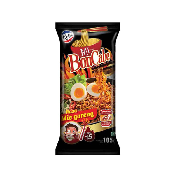 Mi BonCabe Fried Noodle Level 15 105gr - Sedap Food Group