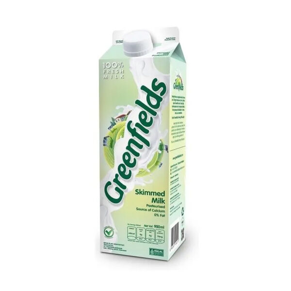 Greenfields Skimmed Milk 950ml