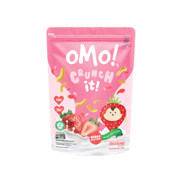 OMO! Crunch It Strawberry 25gr - Sedap Food Group