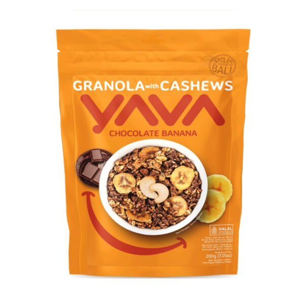 Yava Granola Chocolate Banana 200gr - Sedap Food Group