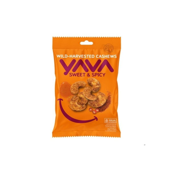 Yava Wild Harvested Cashews Sweet and Spicy 35gr - Sedap Food Group