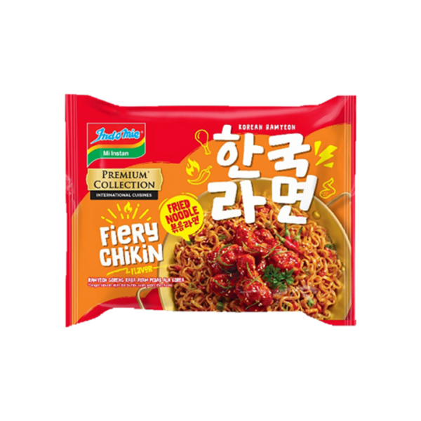 Indomie Premium Collection Korean Ramyeon Fried Noodle Fiery Chikin 83gr - Image 2