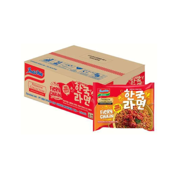 Indomie Premium Collection Korean Ramyeon Fried Noodle Fiery Chikin 83gr - Sedap Food Group