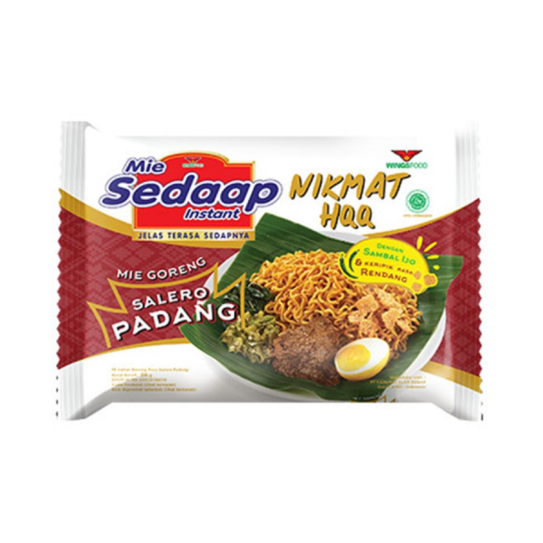 Mie Sedaap Nikmat HQQ Salero Padang 86gr - Sedap Food Group