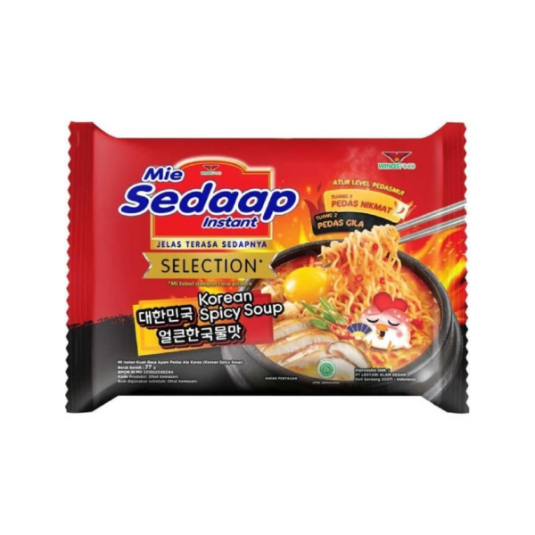 Mie Sedaap Selection Korean Spicy Soup 77gr - Sedap Food Group