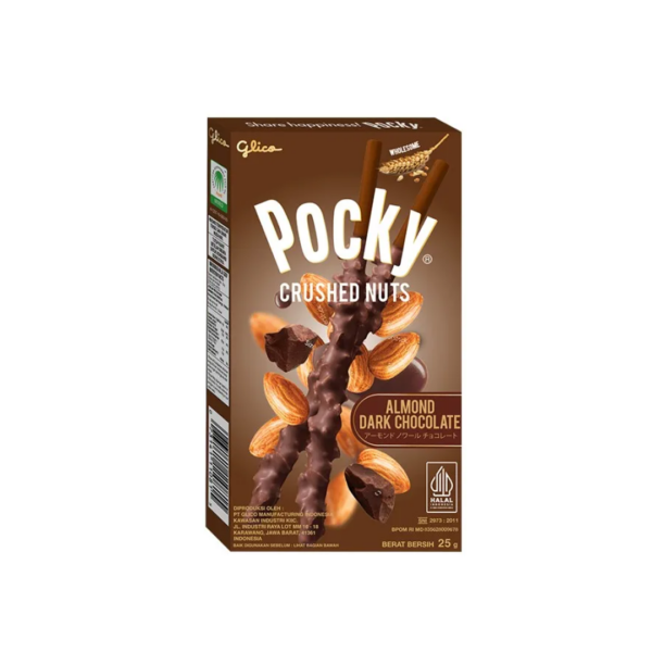 Pocky Crushed Nuts Almond Dark Choco 75gr