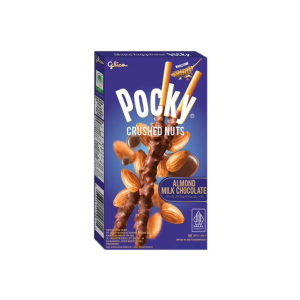 Pocky Crushed Nuts Almond Milk Chocolate 75gr