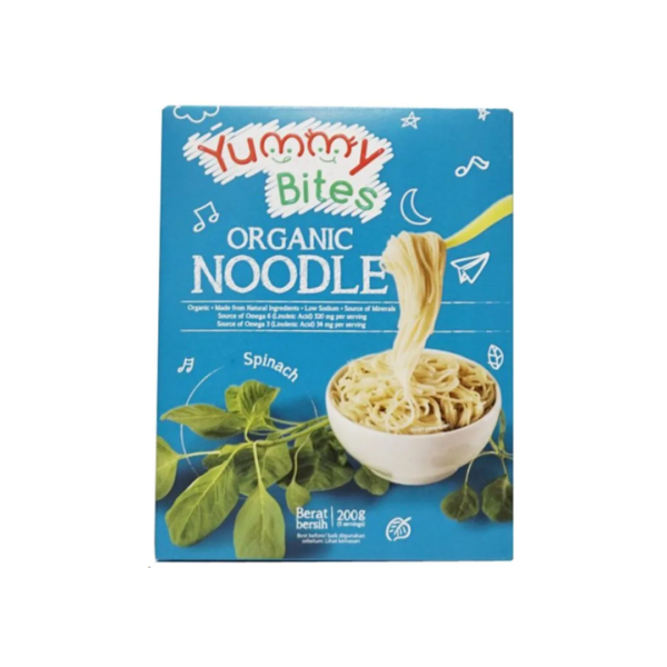 Yummy Bites Organic Noodle Spinach 200gr